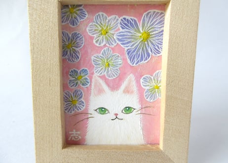AtelierHASU　小さな絵＊ねこ5