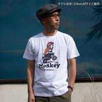 ホンダ　Monkey 1978　HONDA THE PEOPLE　コットンTシャツ／ホワイト
