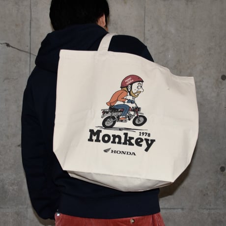 ホンダ　Monkey 1978　HONDA THE PEOPLE　トートバッグ／ナチュラル