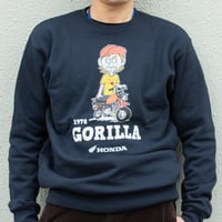 ホンダ　GORILLA 1978　HONDA THE PEOPLE　スウェット／ネイビー