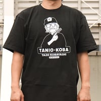 小林太三／タニオ・コバ　MILITARY THE PEOPLE　コットンTシャツ／ブラック