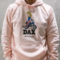 ホンダ　DAX 1969　HONDA THE PEOPLE　スウェットパーカー／ライトピンク