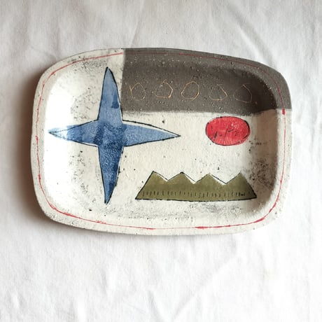 hapun pottery　長方形プレート