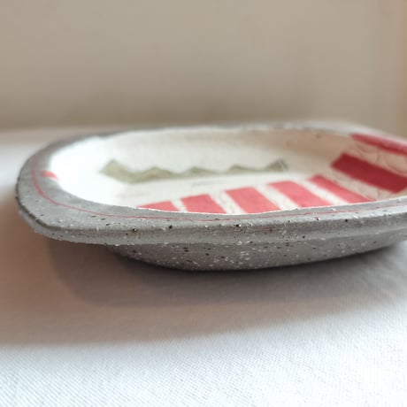hapun pottery　角プレート