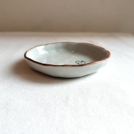 Rachel Omelet　色絵豆皿