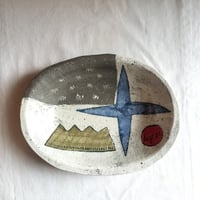 hapun pottery　オーバル  パスタ皿