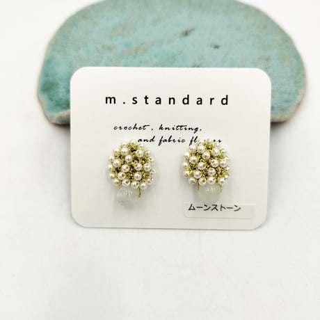 m.standard　ピアス　ムーンストーン