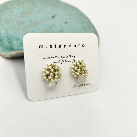 m.standard　ピアス　ムーンストーン