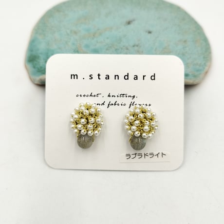 m.standard　ピアス　ラブラドライト