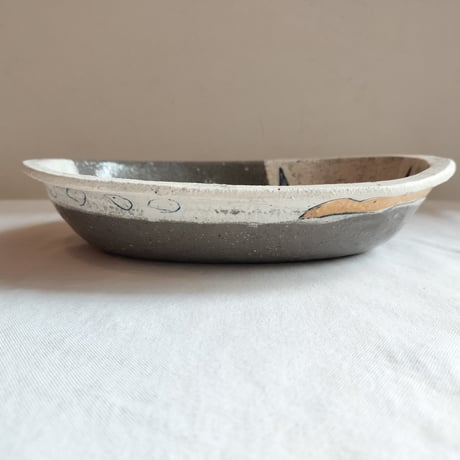 hapun pottery　オーバル  パスタ皿