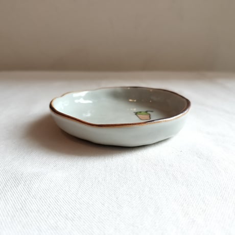 Rachel Omelet　色絵豆皿