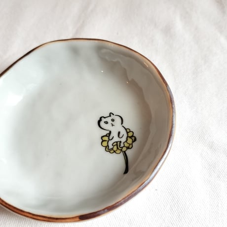 Rachel Omelet　色絵豆皿