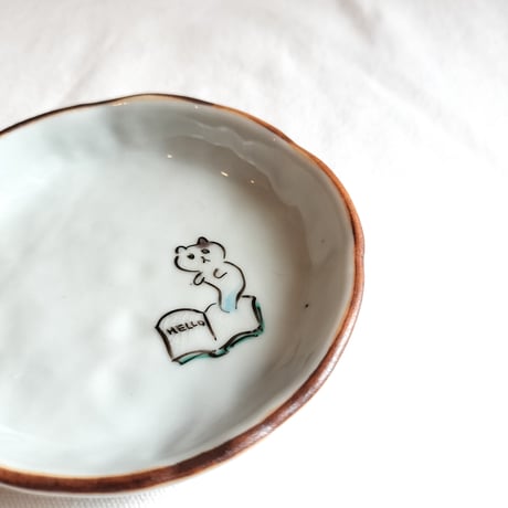 Rachel Omelet　色絵豆皿