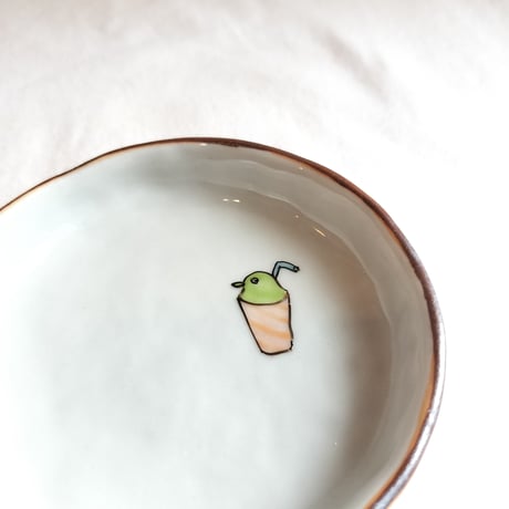 Rachel Omelet　色絵豆皿