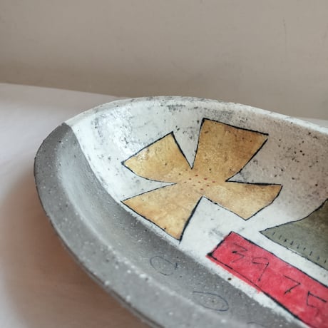 hapun pottery　オーバル  パスタ皿
