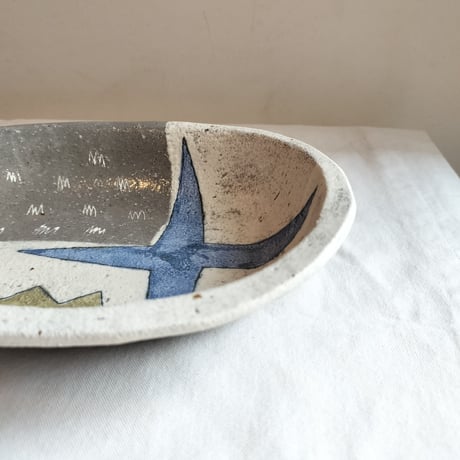 hapun pottery　オーバル  パスタ皿