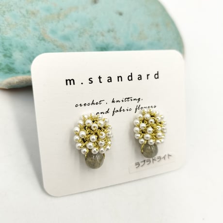 m.standard　ピアス　ラブラドライト