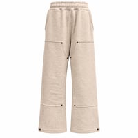 KNEE PATCH SWEATPANTS / OATMEAL GRAY