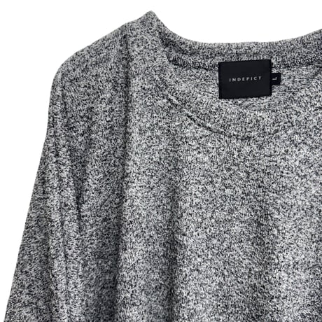 RELAXED PILE L/S TEE / SALT & PEPPER