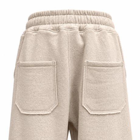 KNEE PATCH SWEATPANTS / OATMEAL GRAY