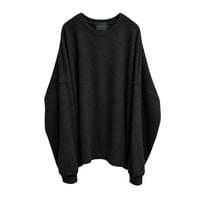 RELAXED PILE L/S TEE / BLACK