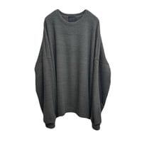 RELAXED PILE L/S TEE / CHARCOAL