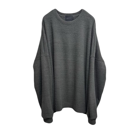 RELAXED PILE L/S TEE / CHARCOAL