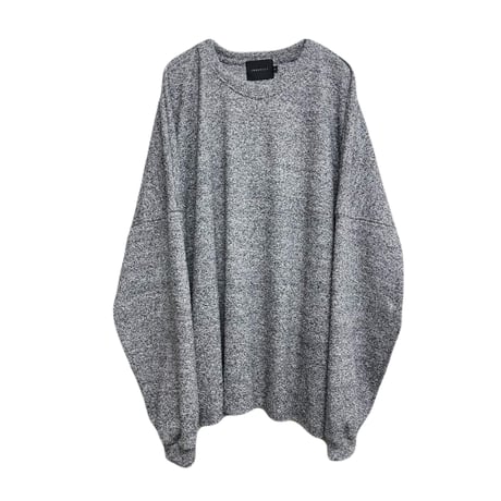 RELAXED PILE L/S TEE / SALT & PEPPER