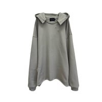 DISTRESSED OUTSIDE SEAM HOODIE /DUST GRAY