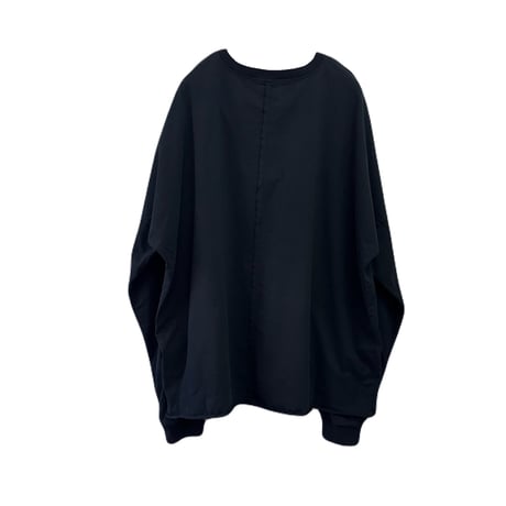 CUT-OFF SEAM L/S TEE / BLACK