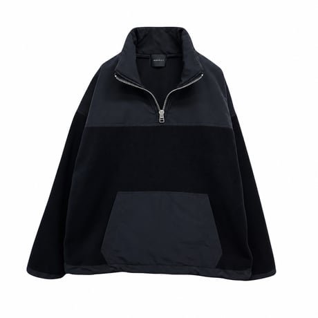 NYLON PANEL HALF ZIP FLEECE