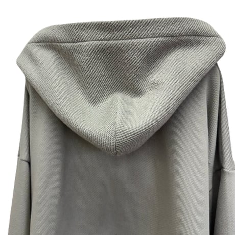 DISTRESSED OUTSIDE SEAM HOODIE /DUST GRAY