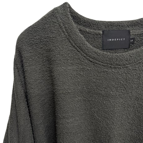RELAXED PILE L/S TEE / CHARCOAL