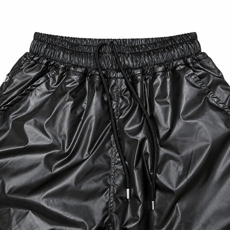SIDE SNAP NYLON LAYERED SWEATPANTS