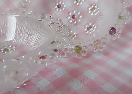 アデリア・ゼリー色のピコット深皿