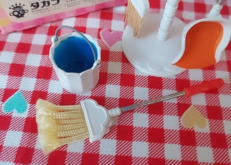 タカラ🎀ロマンミニチュア･そうじ道具セット