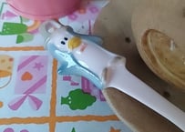 Fancyペンギン🐧陶器のスプーン ピンク