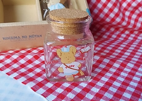 亀井ガラス🧸こぐまのムータン🧸ガラスポット