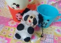 パンダのぬいぐるみタイプ🐼吸盤マスコット