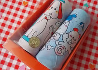 レトロな動物柄🐹ハンカチSET