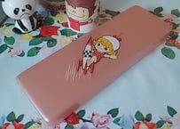 ロケットに乗った女の子🚀セルロイドペンケース