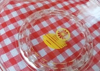 レモン柄🍋カットの入った硝子の深皿