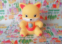 CHINA製・猫のソフビマスコット