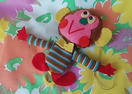 お猿のフェルトマスコット🐒
