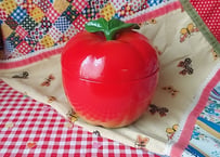 陶器製、蓋付きりんごのポット🍎