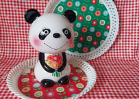 内藤ルネ🐼花束を持ったルネパンダ
