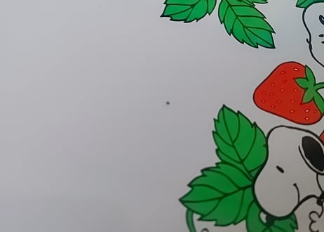 SNOOPY・ブリキのトレイ いちご