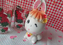 YANしんじ🐰水玉のきらきらうさぎ貯金箱