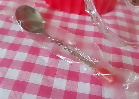 りんご型🍎プラスティックシュガーポット