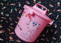 Fancyねこ🎀蓋付きプラスティックゴミ箱